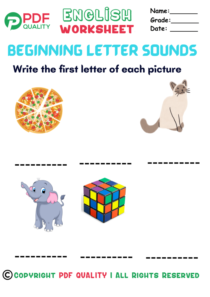 Beginning Letter Sounds (f)